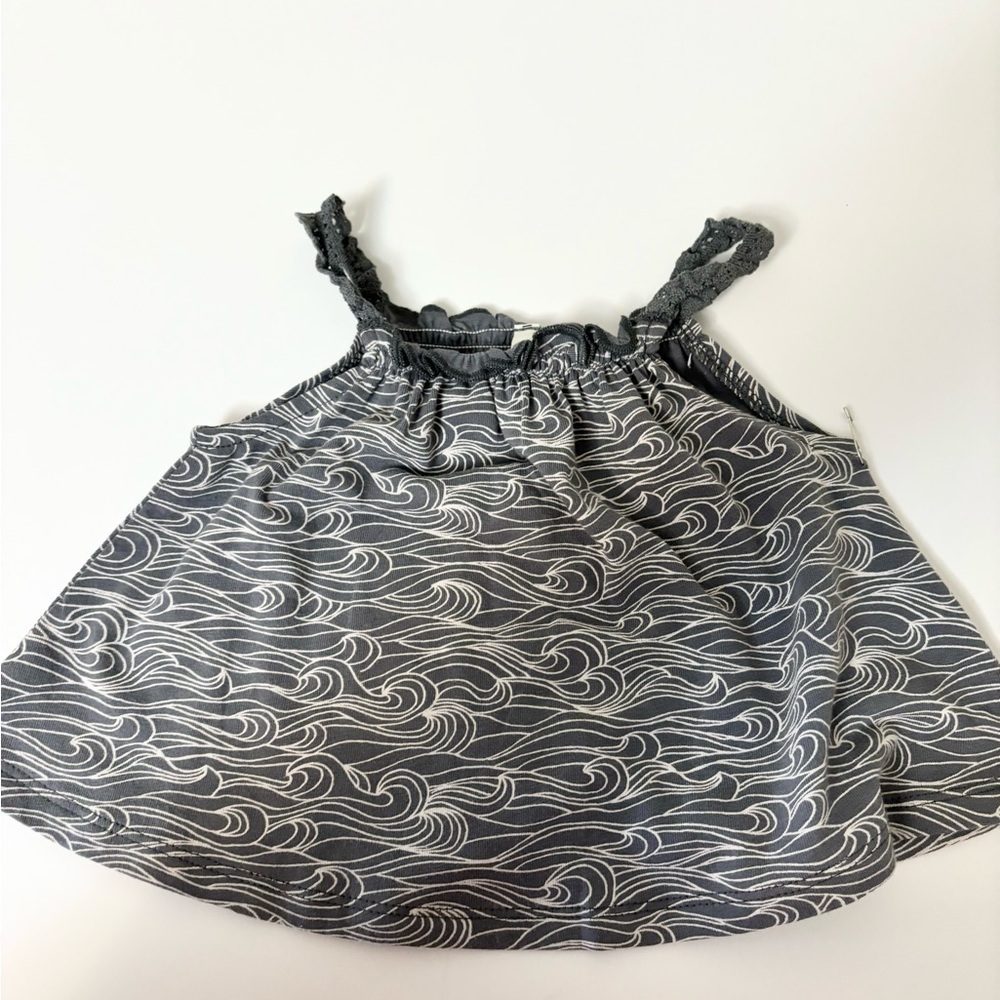 Rylee + Cru ocean grey storm tank top 3-6 mo new